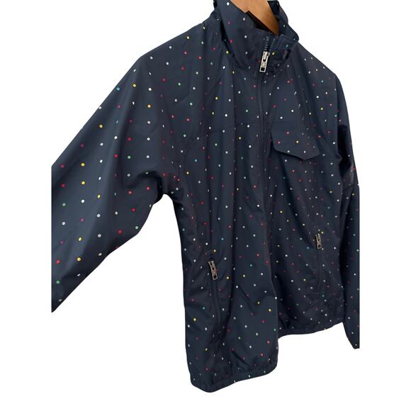 The North Face Multicolor Polka‎ Dot Rain Windbreaker Jacket Navy Blue Size XS - Picture 7 of 10
